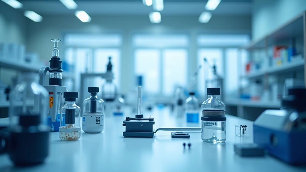 Kuantum fizik deneyinin yapıldığı modern laboratuvar ortamı