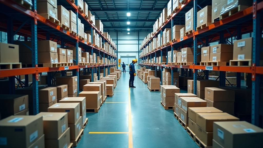 Lojistik ağı ve optimizasyon haritası, teslimat rotaları ve depo yönetimi simülasyonu