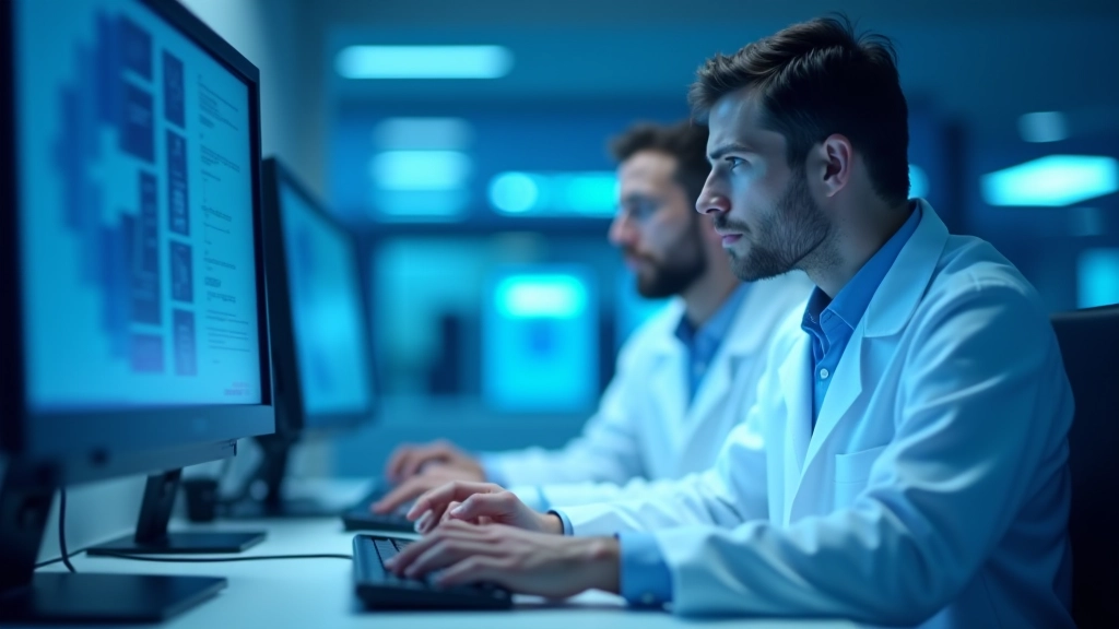 Bilkent Üniversitesi kuantum araştırma laboratuvarı, araştırmacılar ekran başında çalışıyor